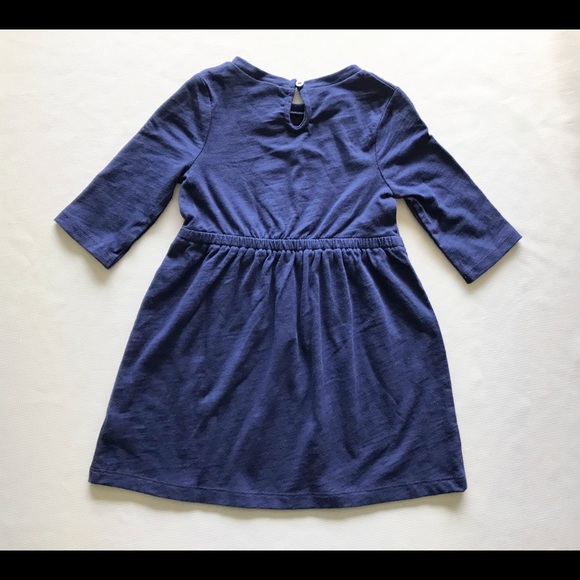 Girl’s Blue Cotton Dress 3T NEW WITHOUT TAGS - Picture 6 of 7